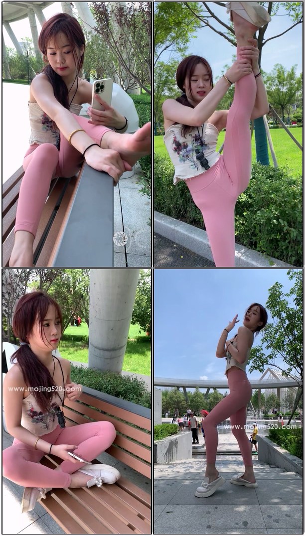 魔镜街拍 （视频）粉色健身服小姐姐[1.8G]预览图片